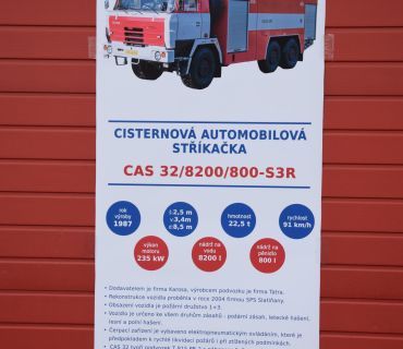 Předání vozidla TATRA CAS 32/8200/0800-S3R místní JPO